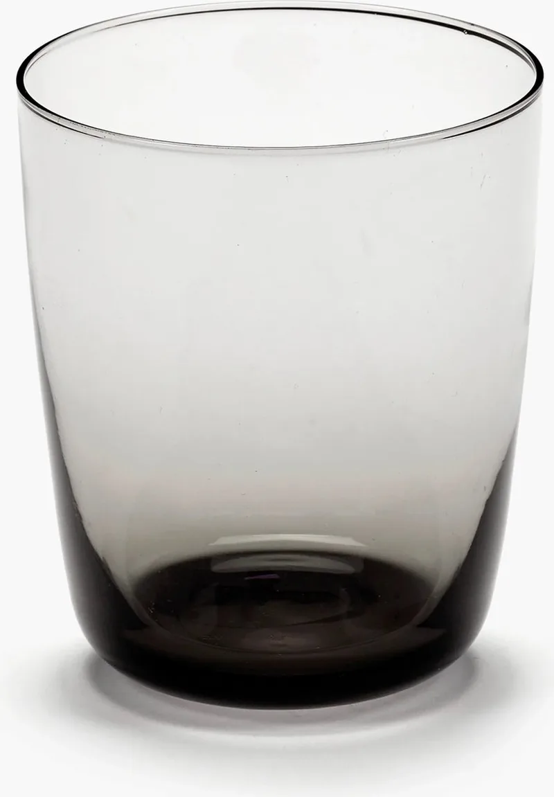 Vincent Van Duysen Cena waterg glas hoog D8.5cm H10cm smokey grey (set van 4) de Serax en Smoky Grey – photo produit