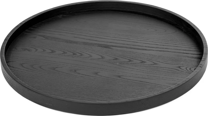 Vincent Van Duysen Passe-Partout houten tray rond dienblad D35cm fra Serax i Sort – produktbillede