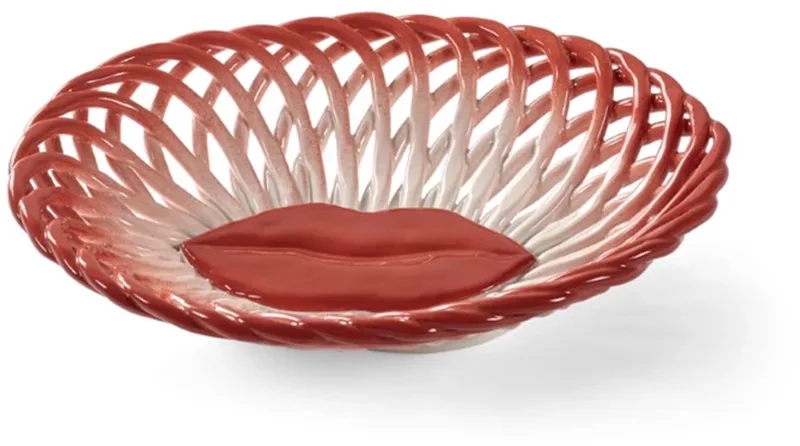 Wouters & Hendrix Les Objets Mouleversants Salvador schaal 27x22cm H7cm / wit by Serax in Red – product photo