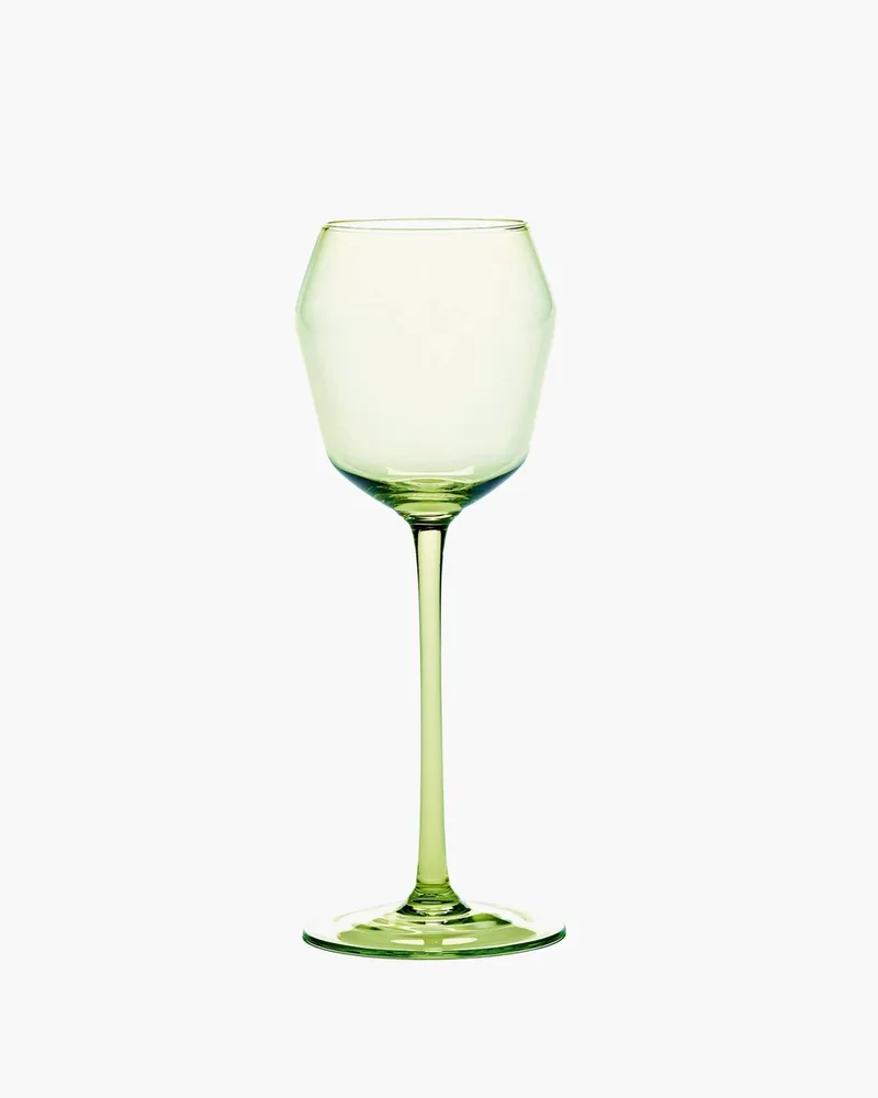 X Ann Demeulemeester Wit Wijnglas Green Billie - 25cl - 4 stuks by Serax in Green – product photo
