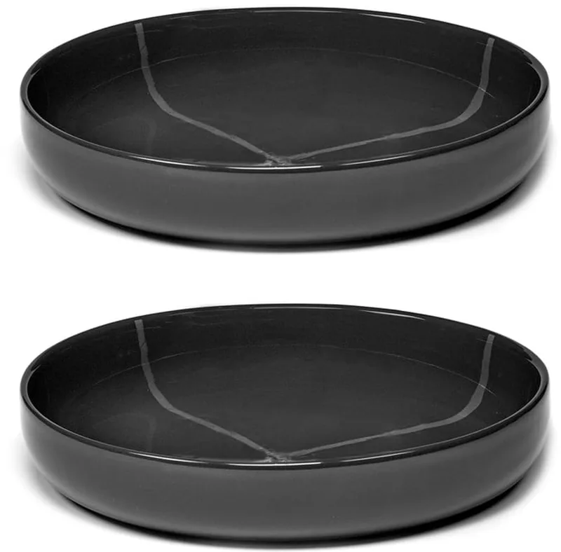 Zuma diep bord van Kelly Wearstler, Ø 20,5 cm, Stille Oceaan / (set van 2) de Serax en Gris – photo produit