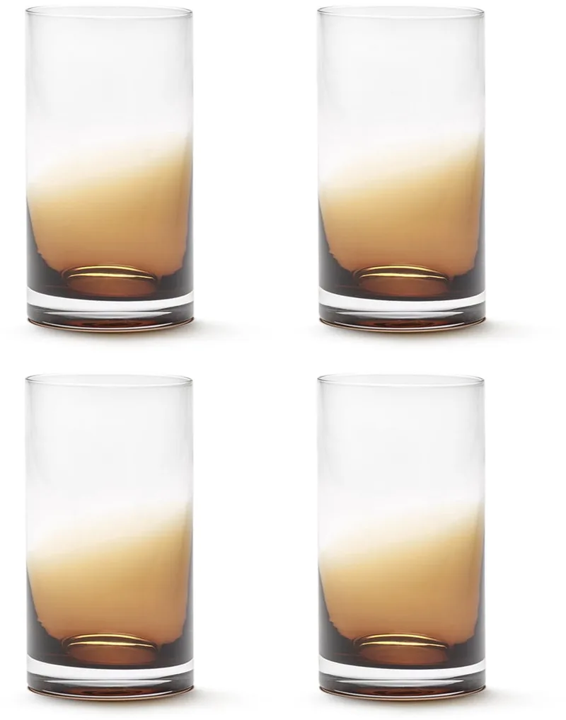 Zuma Drink glazen by Kelly Wearstler, clear (Set van 4) von Serax in Braun – Produktfoto