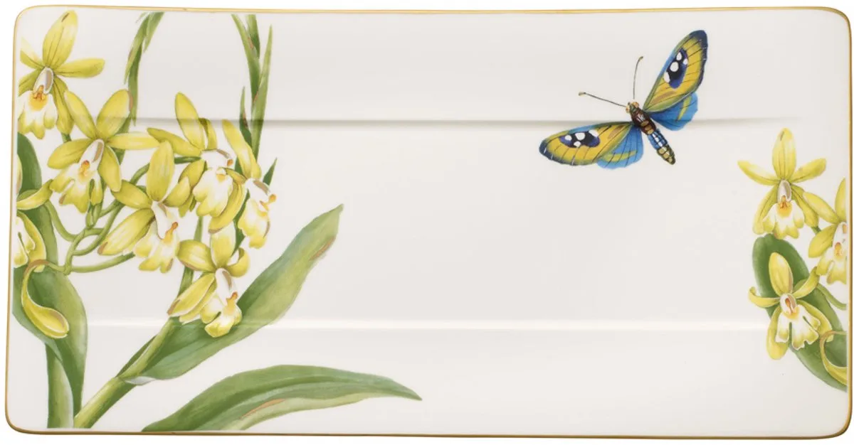 Amazonia Serveerbord 35 x 18 cm van Villeroy & Boch in Groen, Wit, Geel – productfoto
