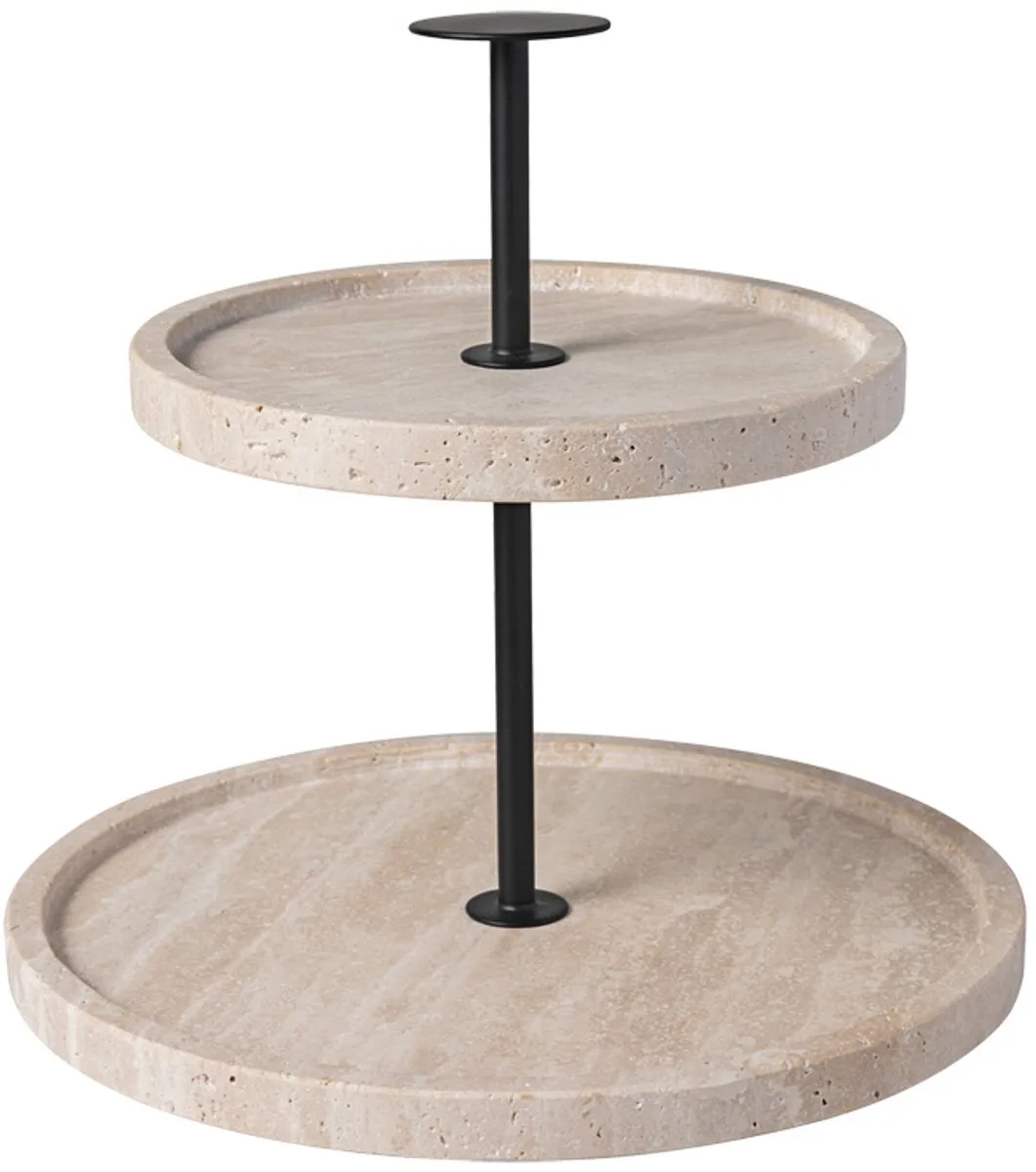 Etagere Manufacture Travertine ø 24,5 cm de Villeroy & Boch en Beige – photo produit
