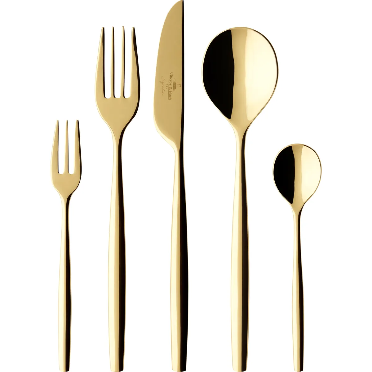 Metro Chic d'Or Besteckset 30 Teile Gold van Villeroy & Boch – productfoto