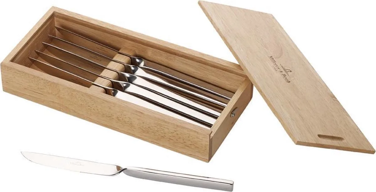 NewWave Steakcouvert - Set van 6 stuks von Villeroy & Boch in Silber – Produktfoto
