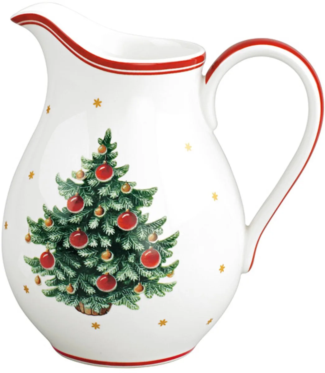 Toy's Delight Melkkan Kerst - 0.5 liter - Rood/wit van Villeroy & Boch in Wit – productfoto