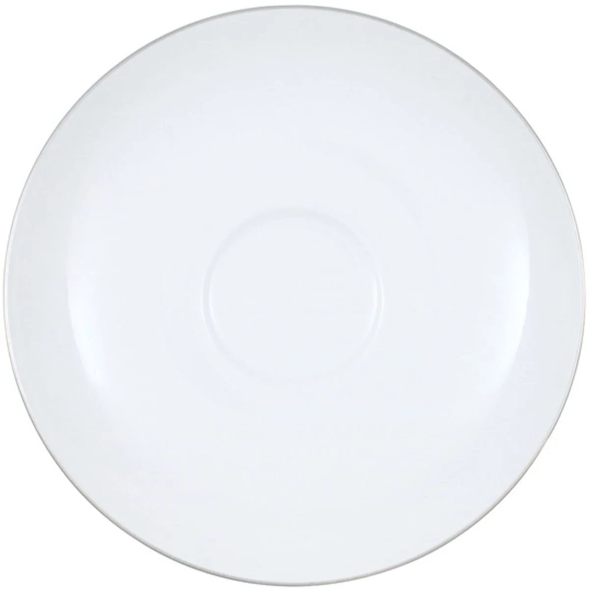 Untertasse Anmut Platinum No.1 ø 15 cm fra Villeroy & Boch i Hvid, Sølv – produktbillede