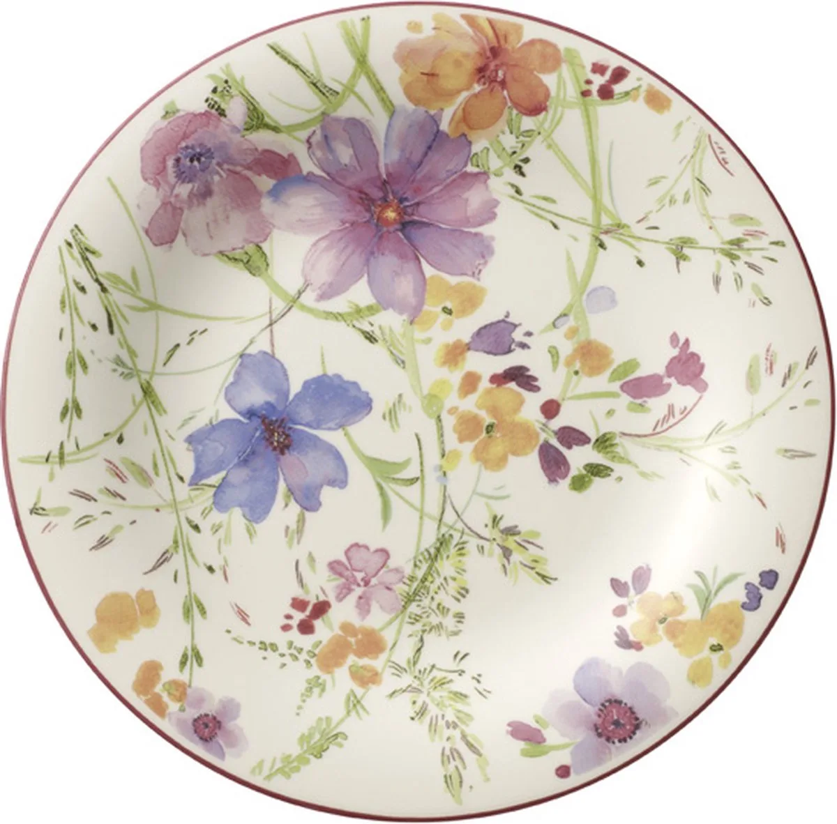 Villeroy & Boch 1041002640 Saladeschotel Rond van Villeroy & Boch in Wit, Roze, Meerkleurig – productfoto