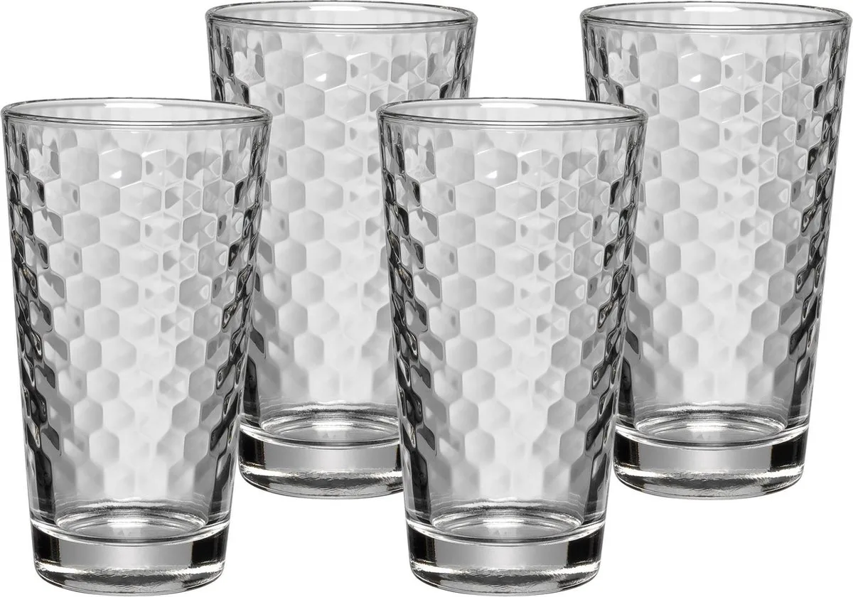 CoffeeTime - Koffie- en Theeglazen - Latte Macchiato - Set van 4 - Hittebestendig van WMF in Transparant – productfoto