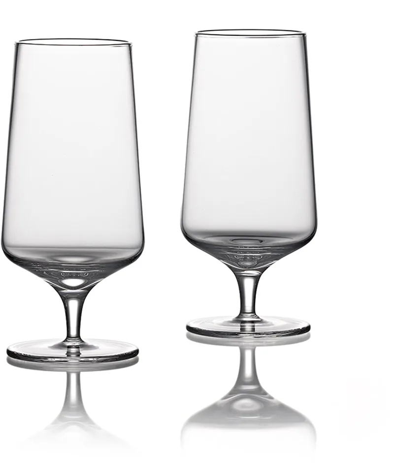 Zone Ølglas Rocks 30 cl 2 stk. Klar fra Zone Denmark i Gennemsigtig – produktbillede
