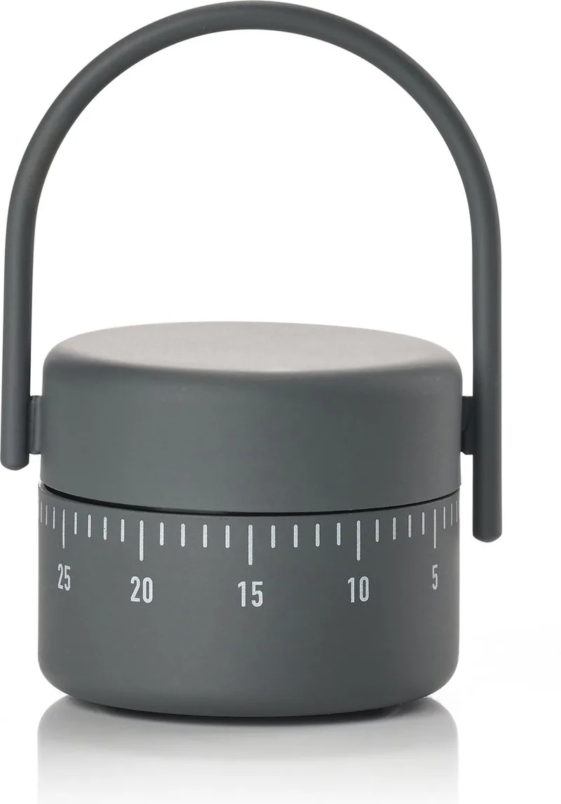 Singles Kookwekker Dia. 5,4 x 8,9 cm de Zone Denmark en Cool Grey – photo produit