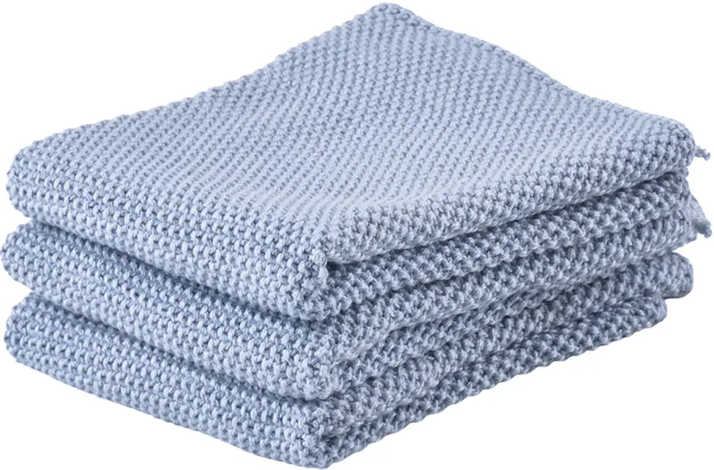 Vaatdoek 27 x 27 cm 3 stuks de Zone Denmark en Bleu – photo produit
