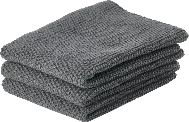 Zone Theedoek 27 x 27 cm 3 stuks von Zone Denmark in Anthrazit – Produktfoto