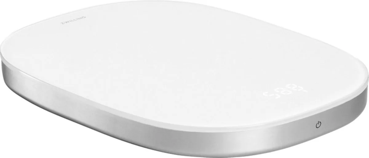 Enfinigy keukenweegschaal - Zilver - Digitaal - Zonder batterijen van Zwilling in Wit – productfoto