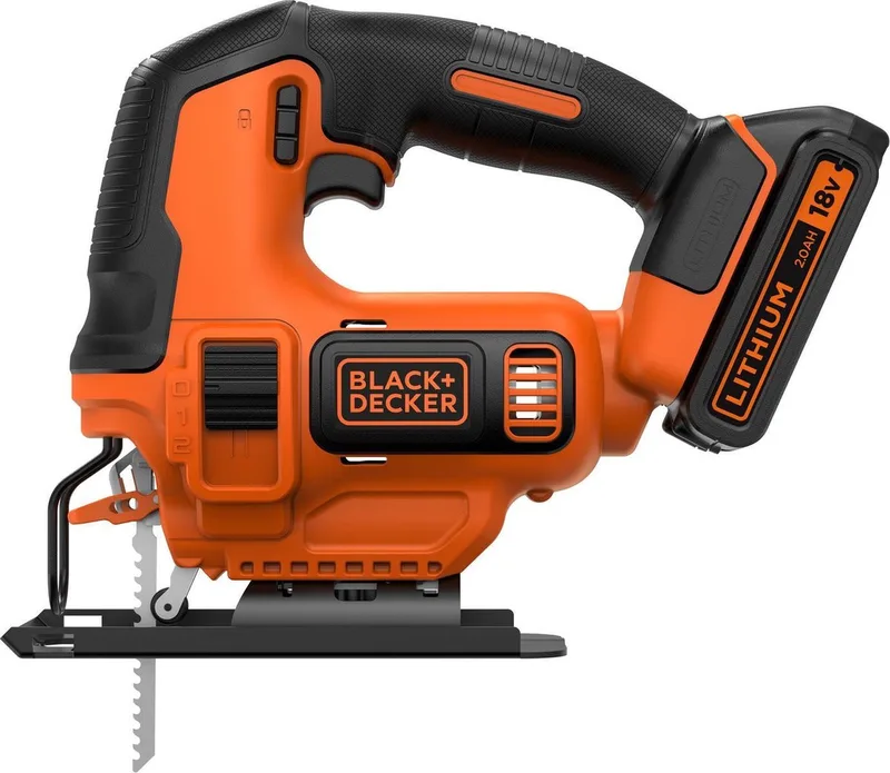 B+D stiksav inkl. batteri/oplader fra Black+Decker – produktbillede