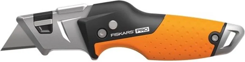 Fiskars 1027224 Couteau pliant universel CarbonMax 1 pc(s) de Fiskars en Orange – photo produit 1 sur 3